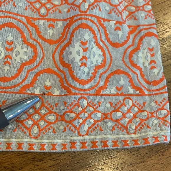 Kurta Embroidered Long Sleeve Lightweight Beige Orange Women’s XS - Picture 7 of 8